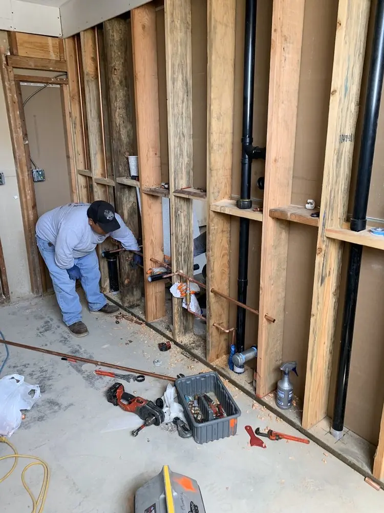 Commercial rough-in plumbing for Gas Line Repair in Kingwood